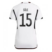 Camiseta Alemania Niklas Sule #15 Primera Equipación Replica Mundial 2022 para mujer mangas cortas